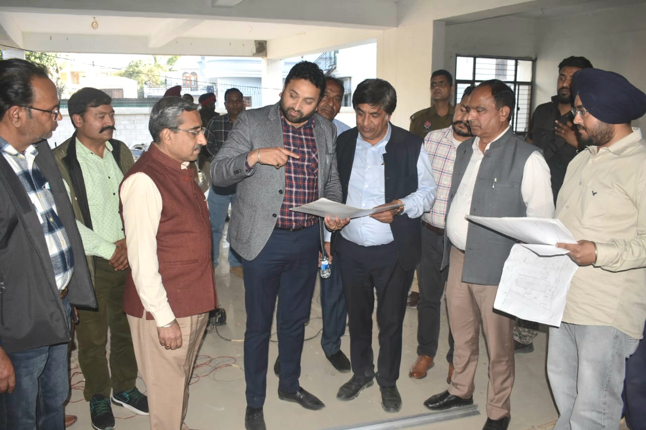 MLA Jimpa inspected the construction work of Tehsil Complex